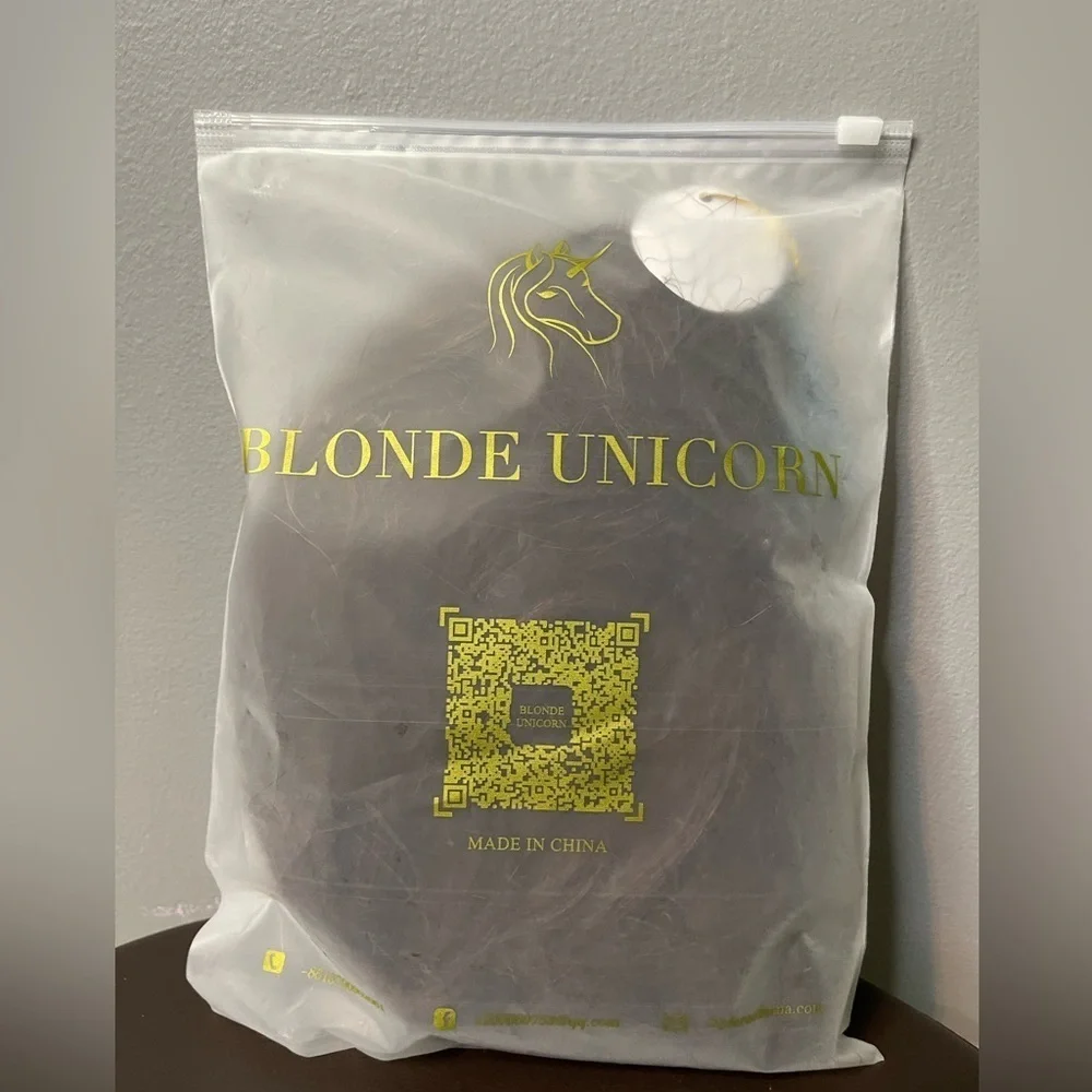 HairCube Blond Unicorn Short Brown Synthetic Wig Layered Pixie Costume Everyday